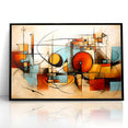 Modern Geometric Abstract Expressionist Canvas Wall Art