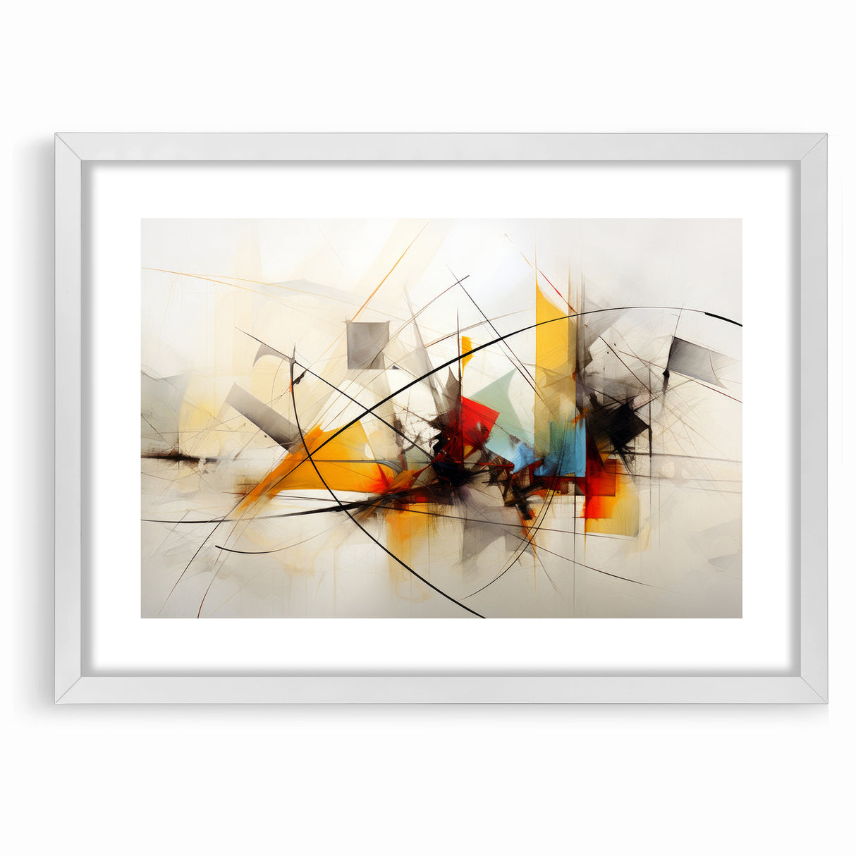 Dynamic Abstract Expressionist Canvas Wall Art