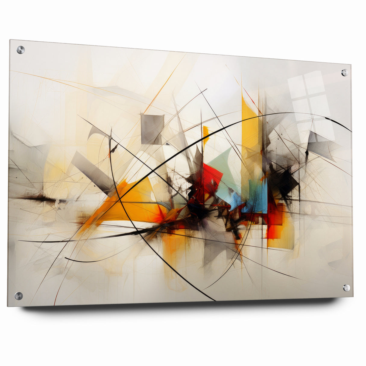 Dynamic Abstract Expressionist Canvas Wall Art