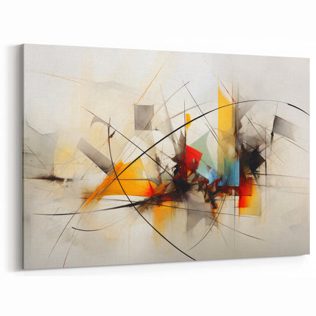 Dynamic Abstract Expressionist Canvas Wall Art