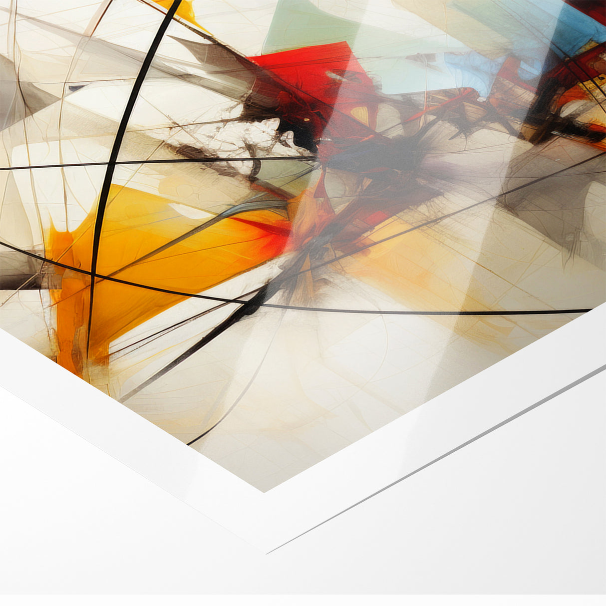 Dynamic Abstract Expressionist Canvas Wall Art