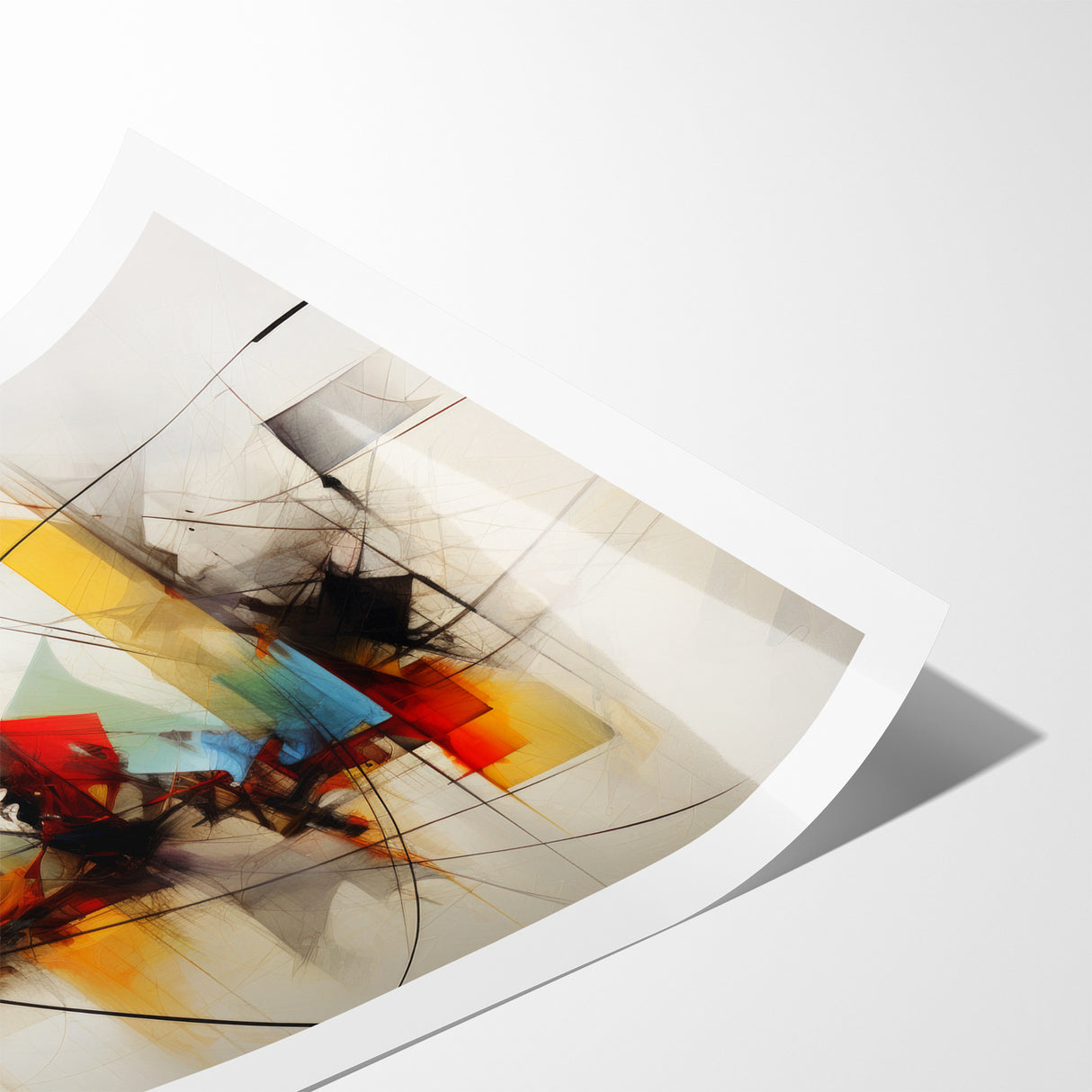 Dynamic Abstract Expressionist Canvas Wall Art