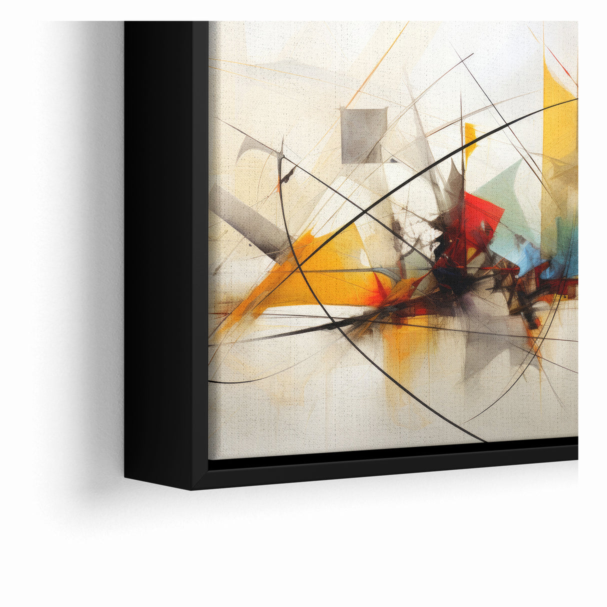 Dynamic Abstract Expressionist Canvas Wall Art