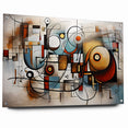 Geometric Abstract Expressionist Canvas Wall Art