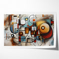 Geometric Abstract Expressionist Canvas Wall Art
