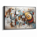Geometric Abstract Expressionist Canvas Wall Art