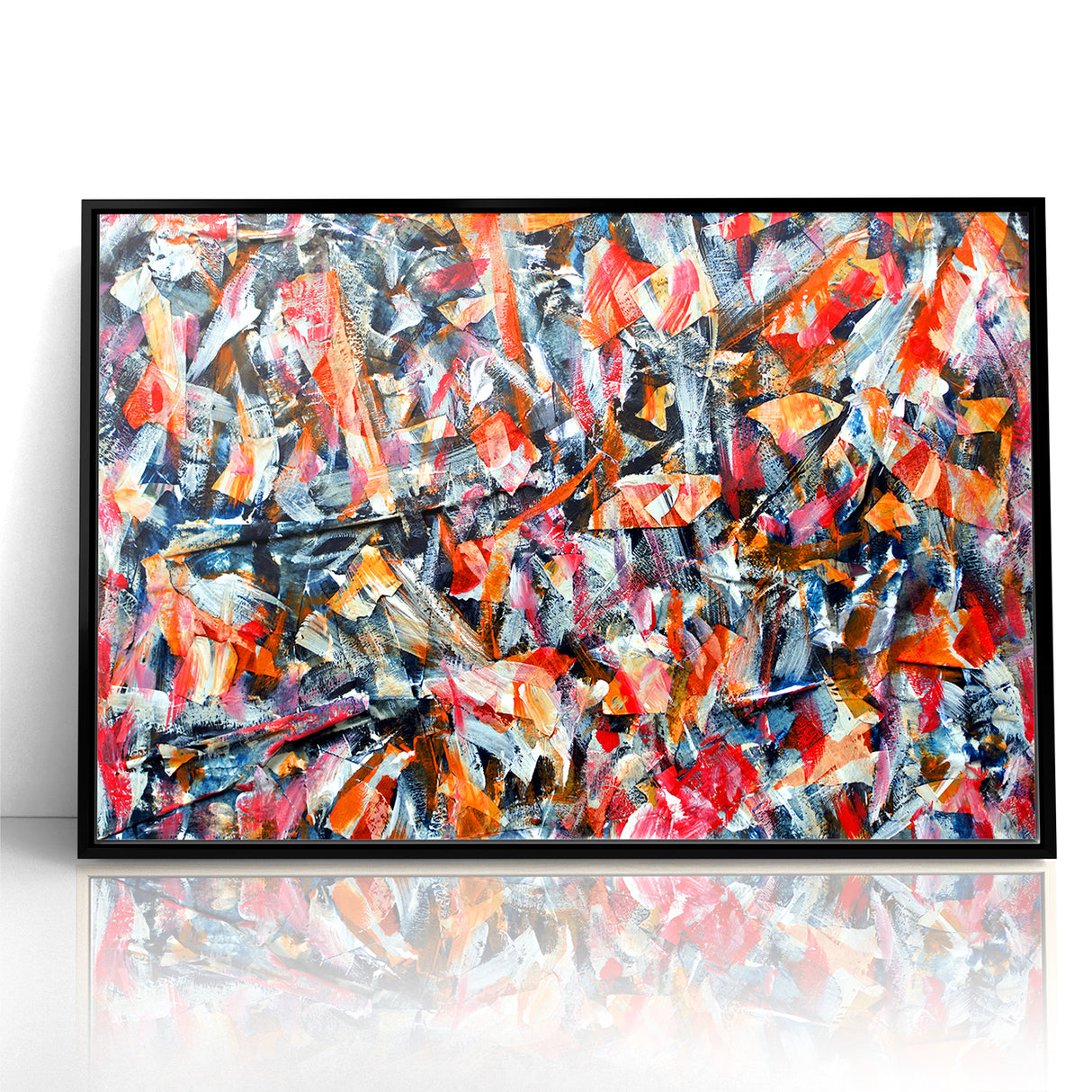 Textured Abstract Expressionist Canvas Wall Art