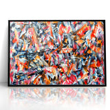 Textured Abstract Expressionist Canvas Wall Art