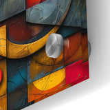 Textured Geometric Abstract Expressionist Canvas Wall Art