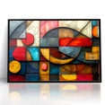 Textured Geometric Abstract Expressionist Canvas Wall Art