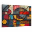 Textured Geometric Abstract Expressionist Canvas Wall Art