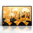 Elegant Abstract Expressionist Canvas Wall Art