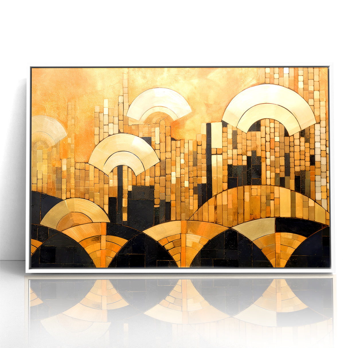 Elegant Abstract Expressionist Canvas Wall Art