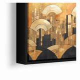 Elegant Abstract Expressionist Canvas Wall Art