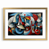 Geometric Harmony Abstract Expressionist Canvas Wall Art