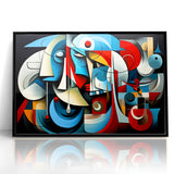 Geometric Harmony Abstract Expressionist Canvas Wall Art