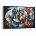 Geometric Harmony Abstract Expressionist Canvas Wall Art