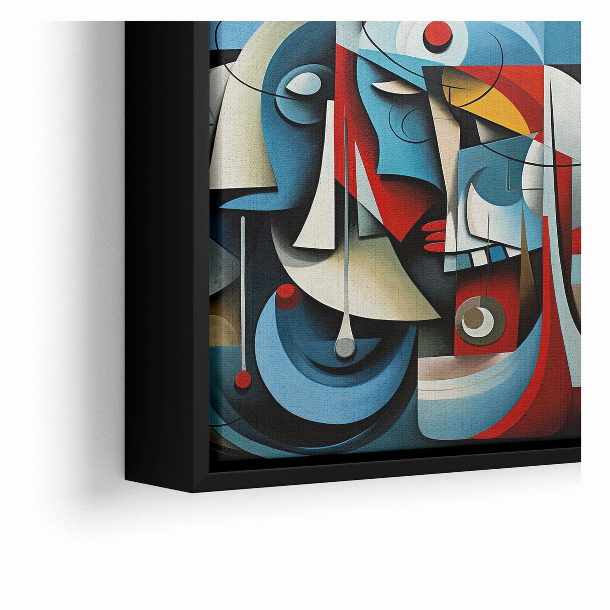 Geometric Harmony Abstract Expressionist Canvas Wall Art