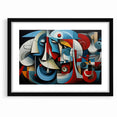 Geometric Harmony Abstract Expressionist Canvas Wall Art