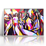 Colorful Abstract Expressionist Canvas Wall Art