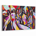 Colorful Abstract Expressionist Canvas Wall Art