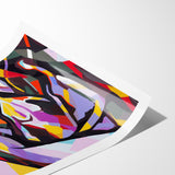 Colorful Abstract Expressionist Canvas Wall Art
