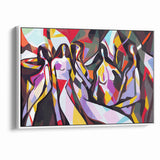Colorful Abstract Expressionist Canvas Wall Art