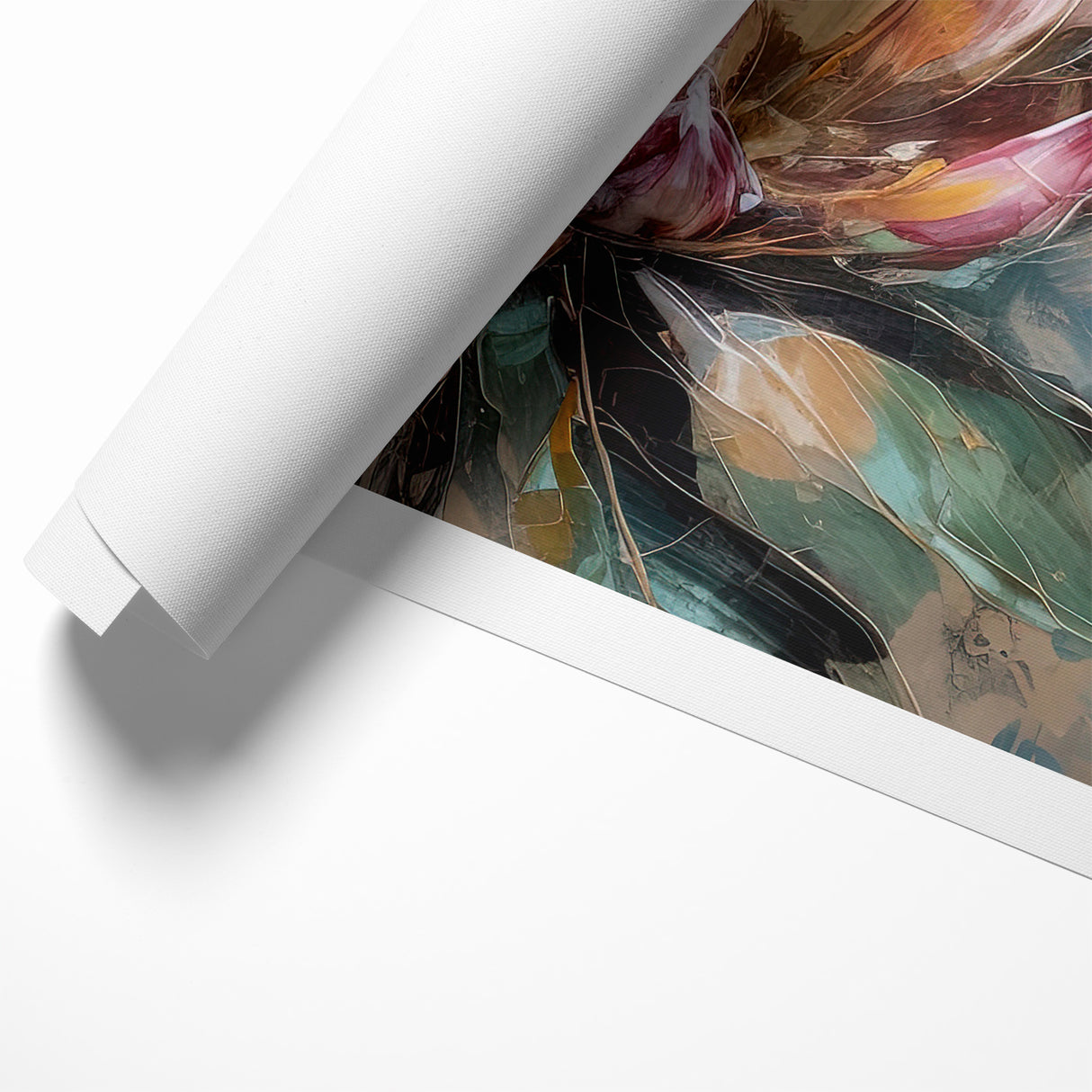 Vibrant Protea Bloom Canvas - Colorful Abstract Floral Wall Art