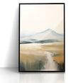 Abstract Landscape Art | Serene Mountain Scene on Canvas