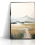 Abstract Landscape Art | Serene Mountain Scene on Canvas