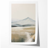 Abstract Landscape Art | Serene Mountain Scene on Canvas