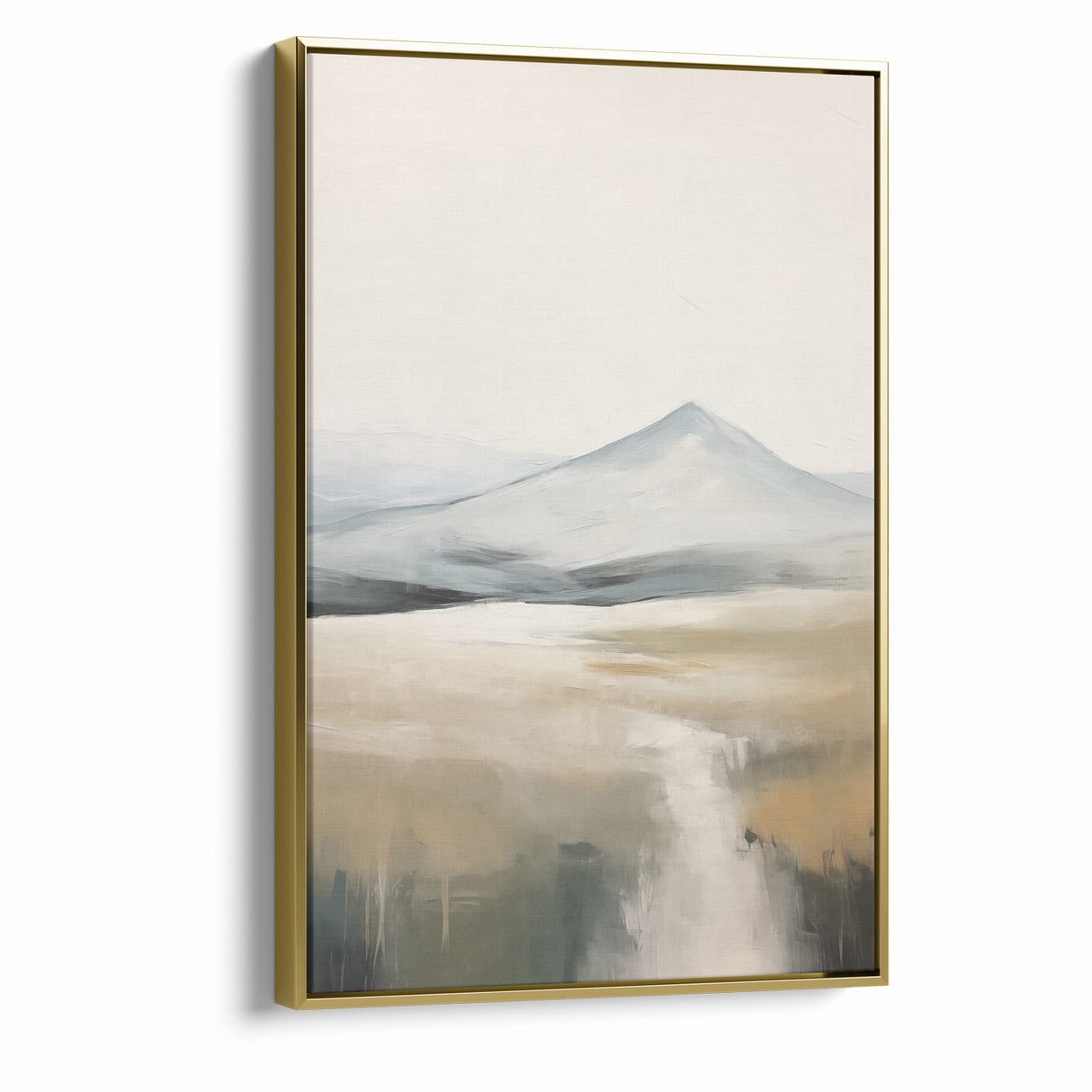 Abstract Landscape Art | Serene Mountain Scene on Canvas