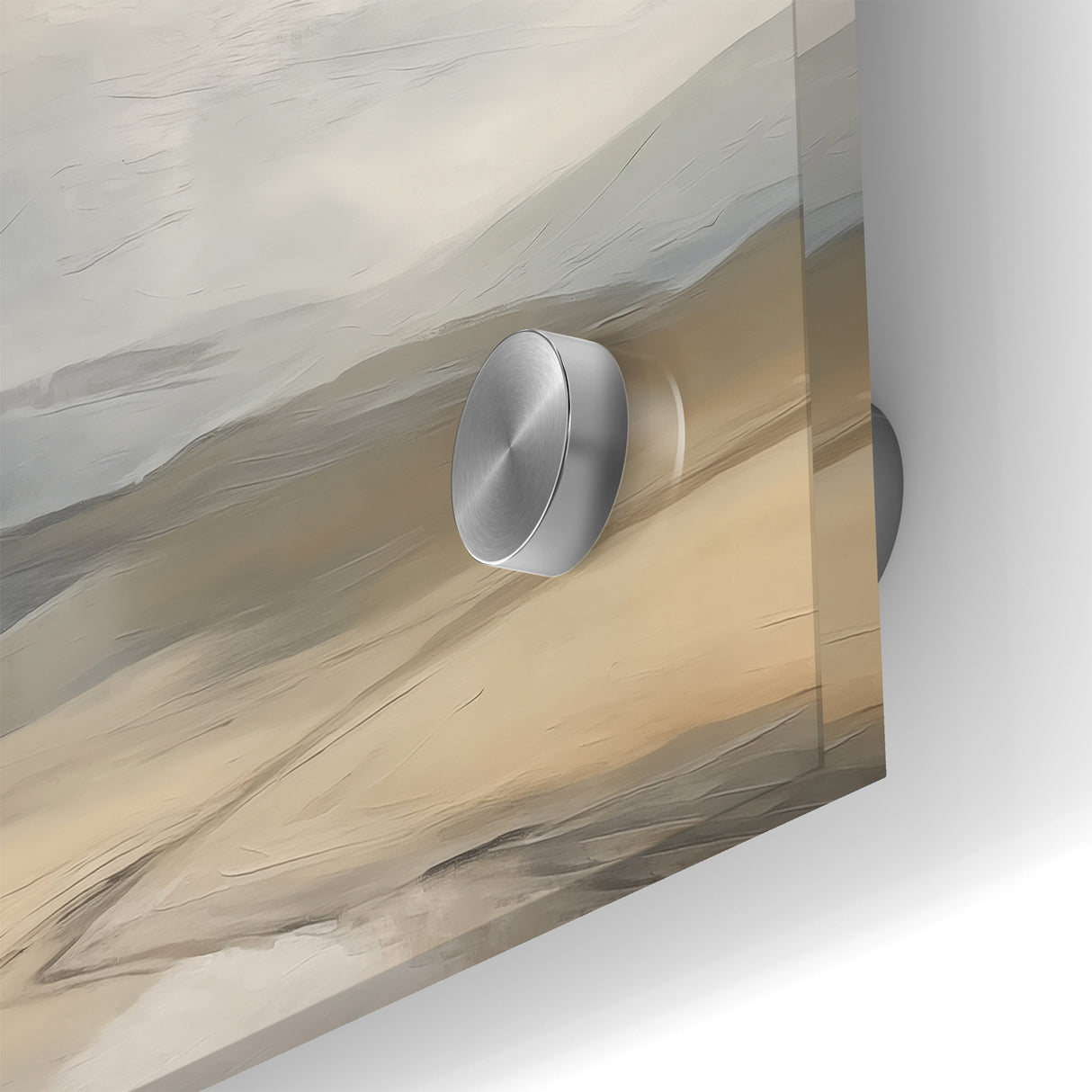 Modern Landscape Abstract | Misty Mountain Canvas Art
