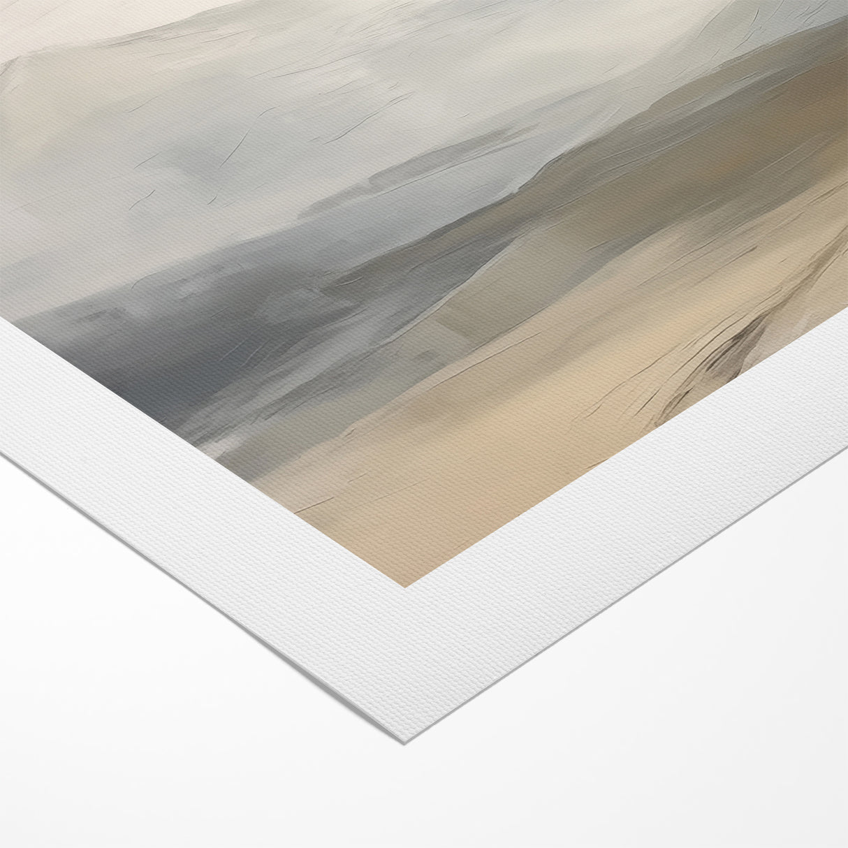 Modern Landscape Abstract | Misty Mountain Canvas Art