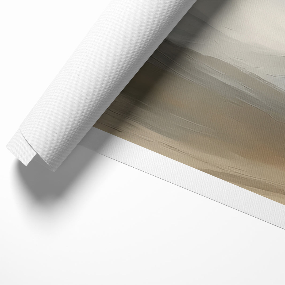 Modern Landscape Abstract | Misty Mountain Canvas Art