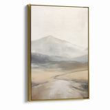 Modern Landscape Abstract | Misty Mountain Canvas Art