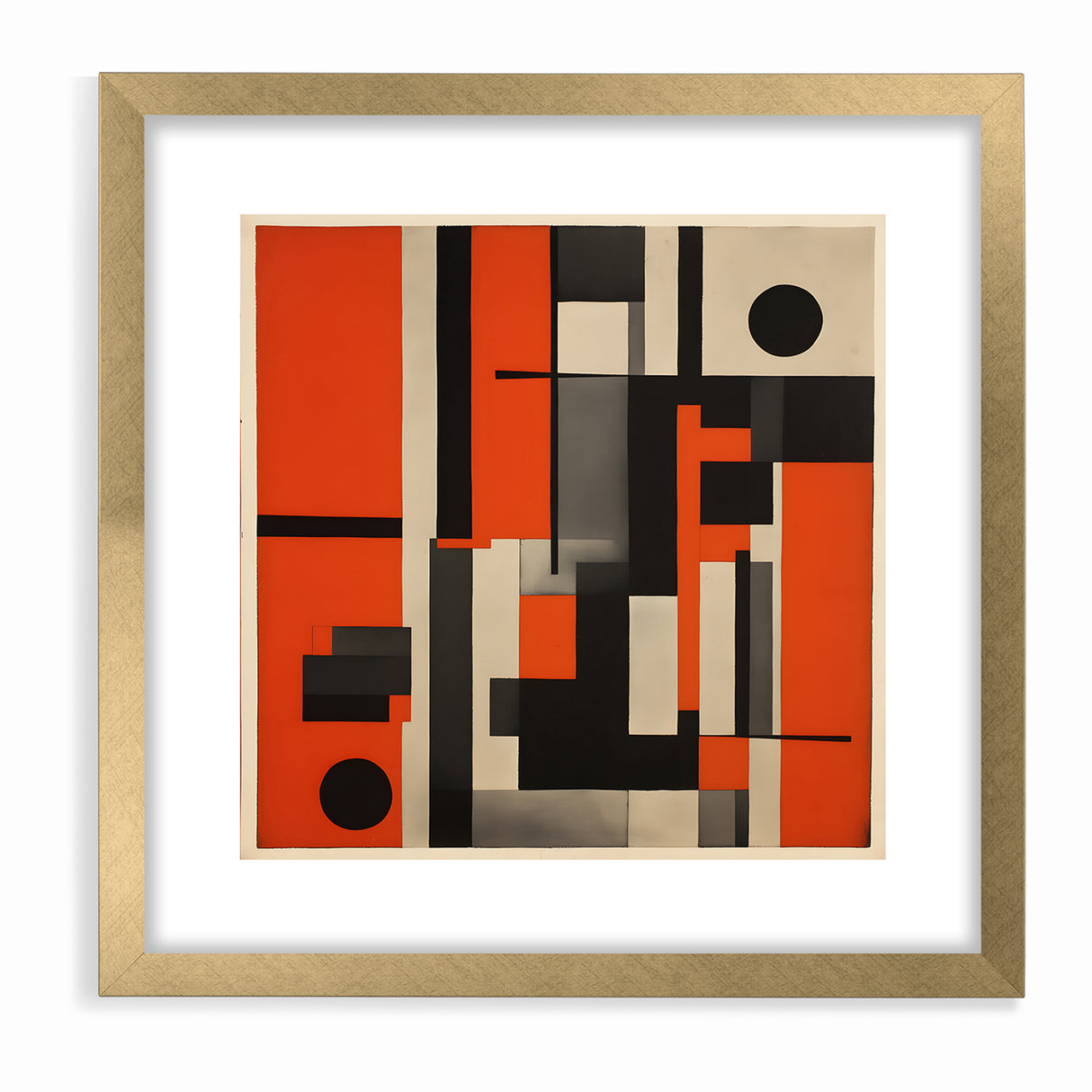 Geometric Modern Abstract Expressionist Canvas Wall Art