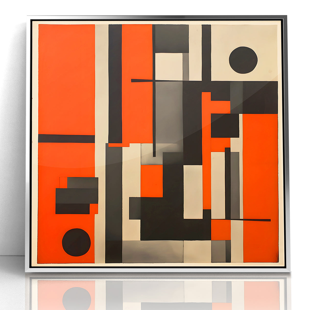 Geometric Modern Abstract Expressionist Canvas Wall Art