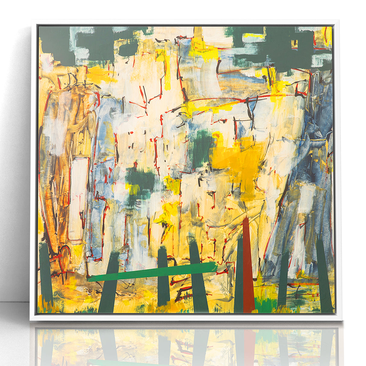 Abstract Landscape Expressionist Canvas Wall Art