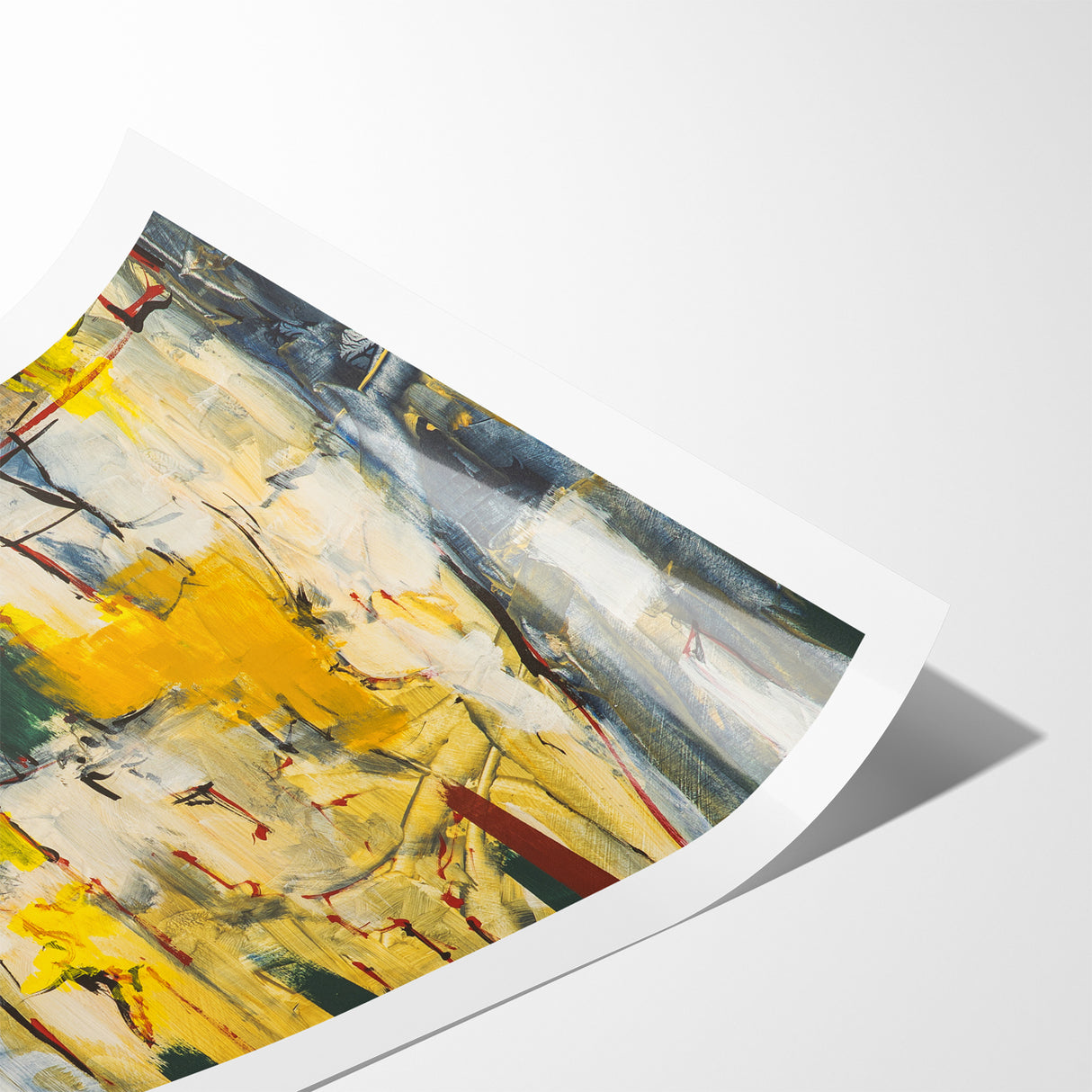 Abstract Landscape Expressionist Canvas Wall Art