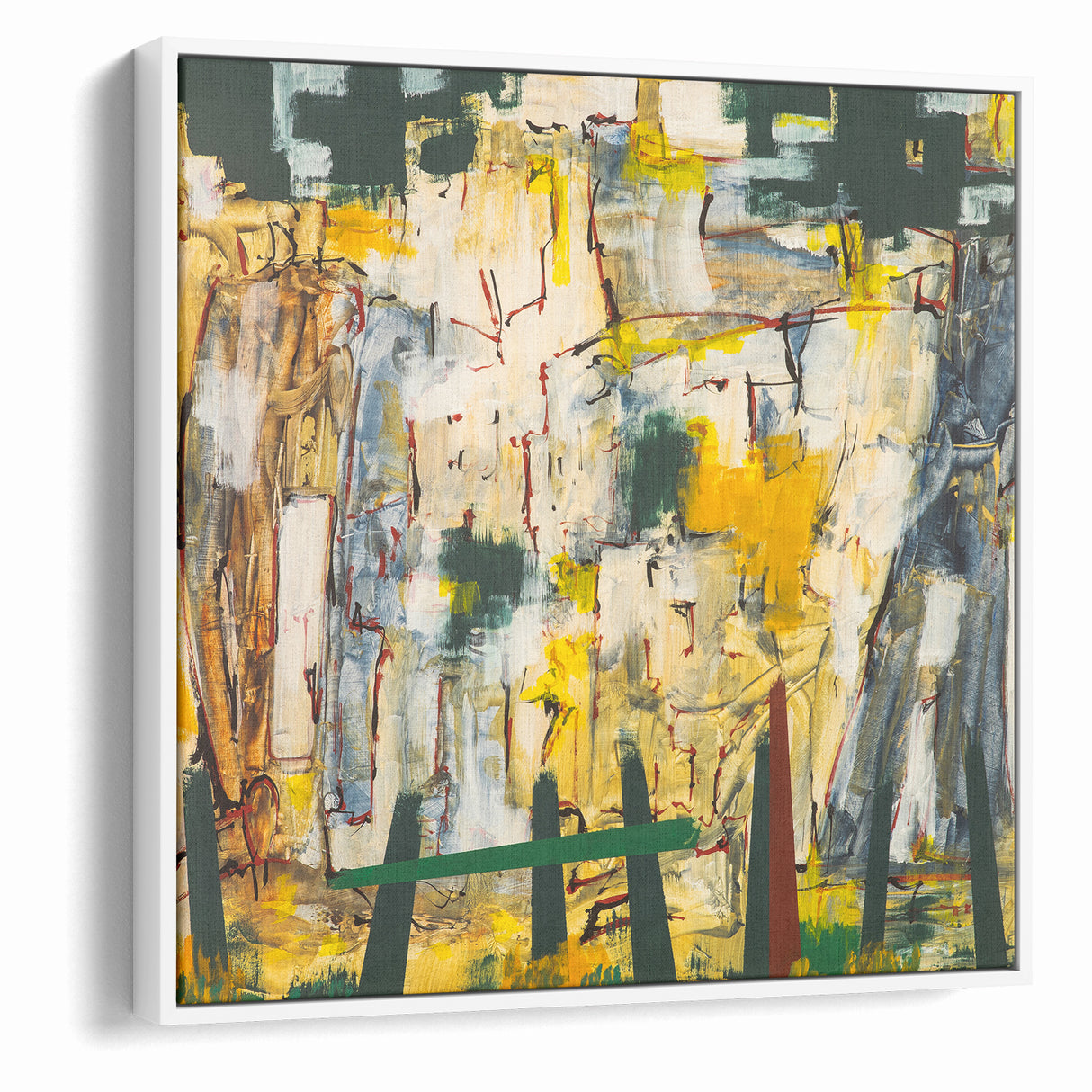 Abstract Landscape Expressionist Canvas Wall Art