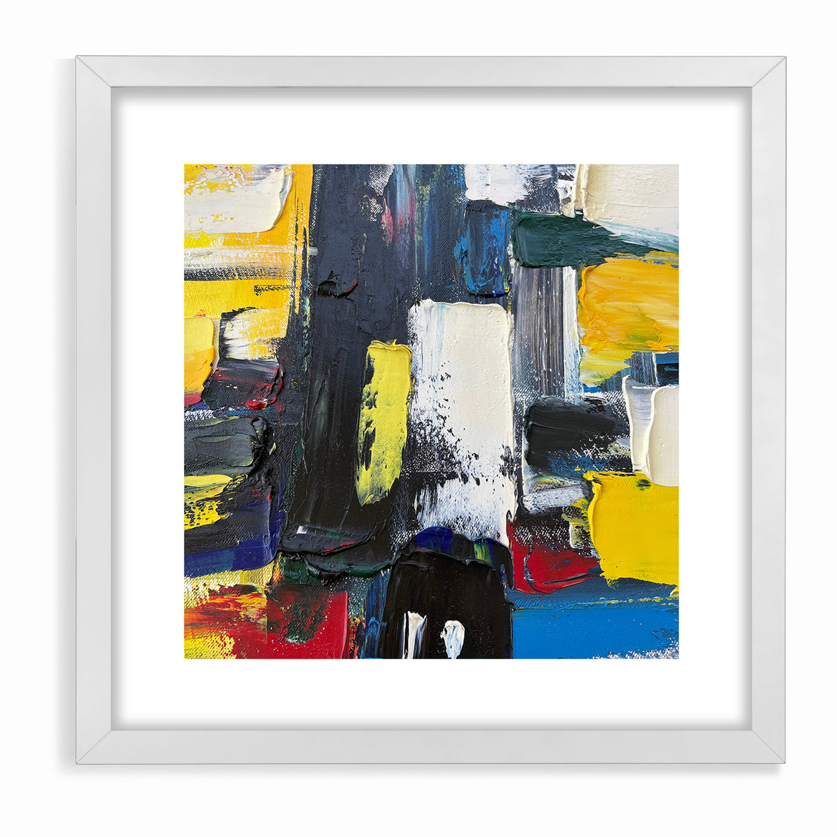 Bold Textured Abstract Expressionist Canvas Wall Art