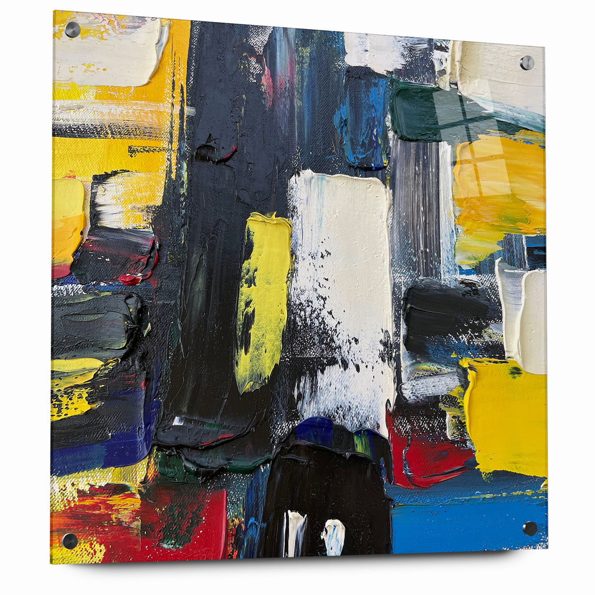 Bold Textured Abstract Expressionist Canvas Wall Art