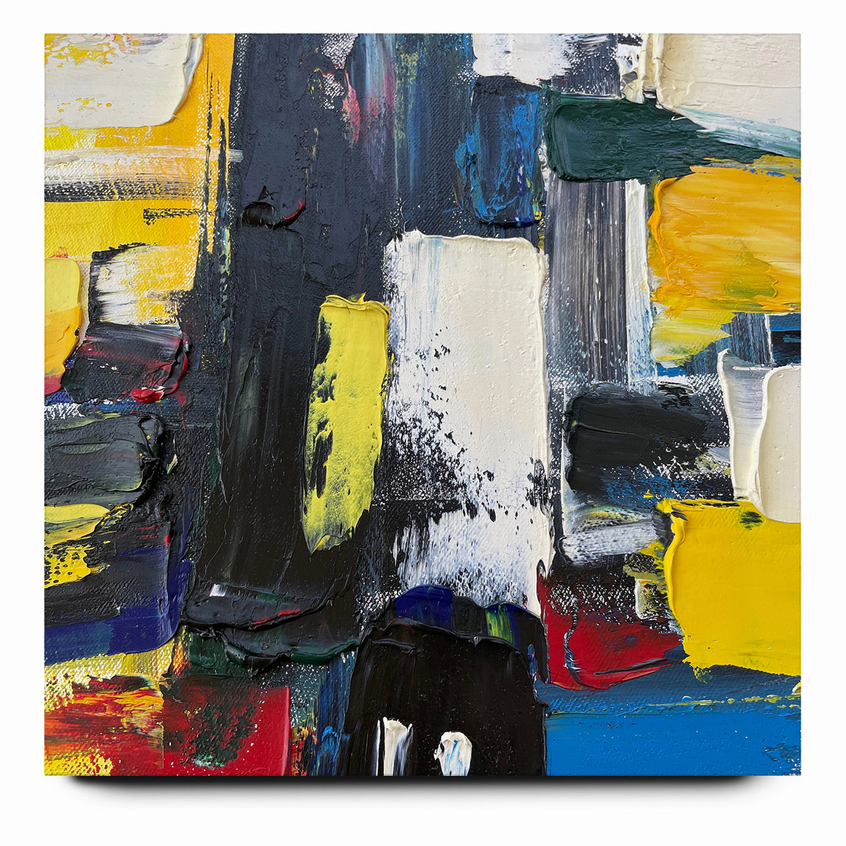 Bold Textured Abstract Expressionist Canvas Wall Art
