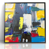Bold Textured Abstract Expressionist Canvas Wall Art