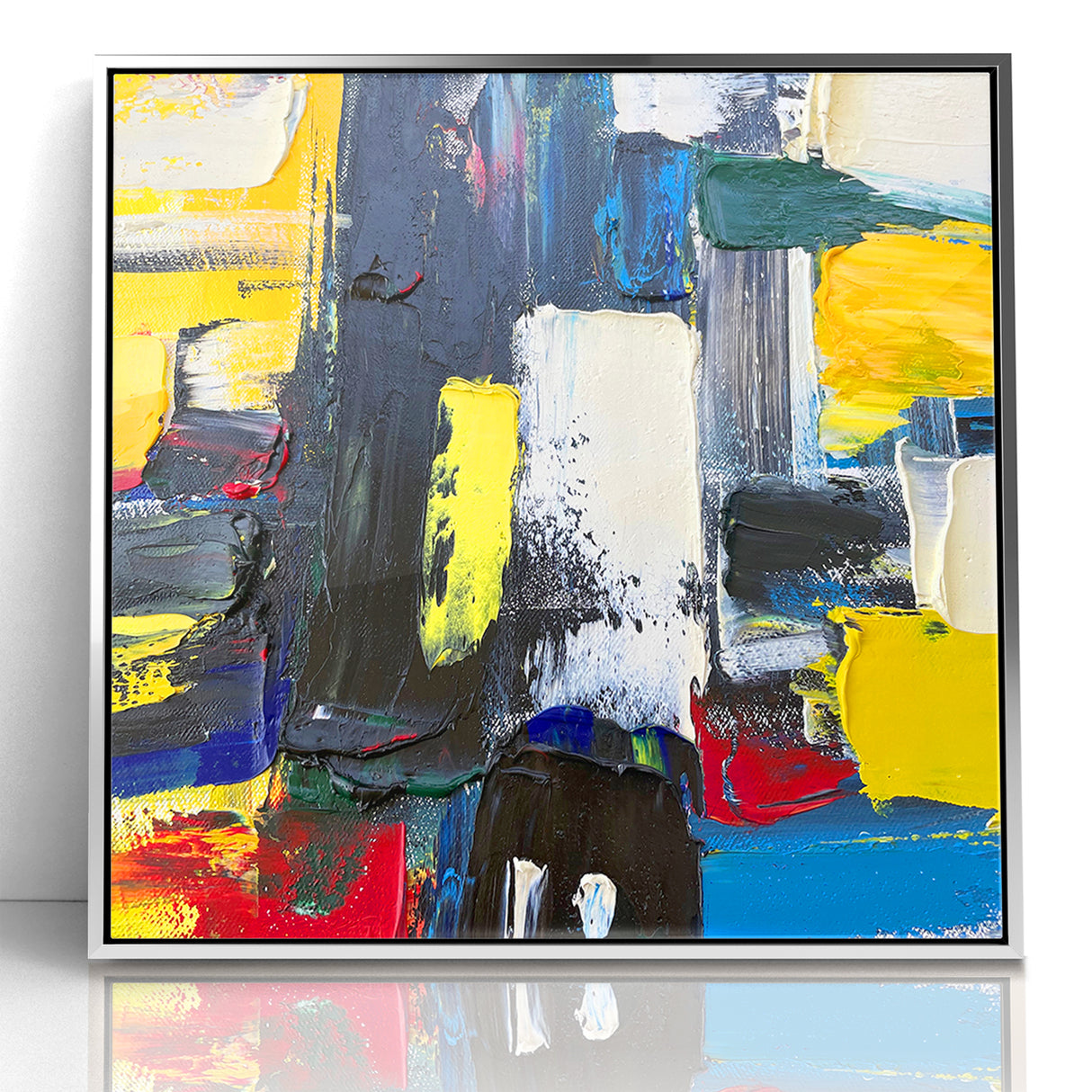 Bold Textured Abstract Expressionist Canvas Wall Art