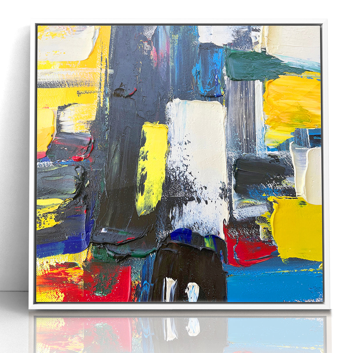 Bold Textured Abstract Expressionist Canvas Wall Art