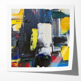 Bold Textured Abstract Expressionist Canvas Wall Art