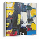 Bold Textured Abstract Expressionist Canvas Wall Art