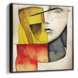 Abstract Portrait Expressionist Canvas Wall Art